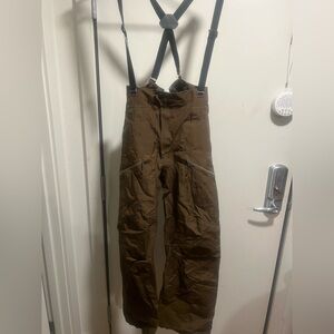 Patagonia Men's Untracked Snowboarding Bibs (brown)